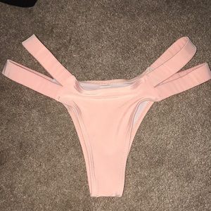 Light pink cheeky bikini bottom